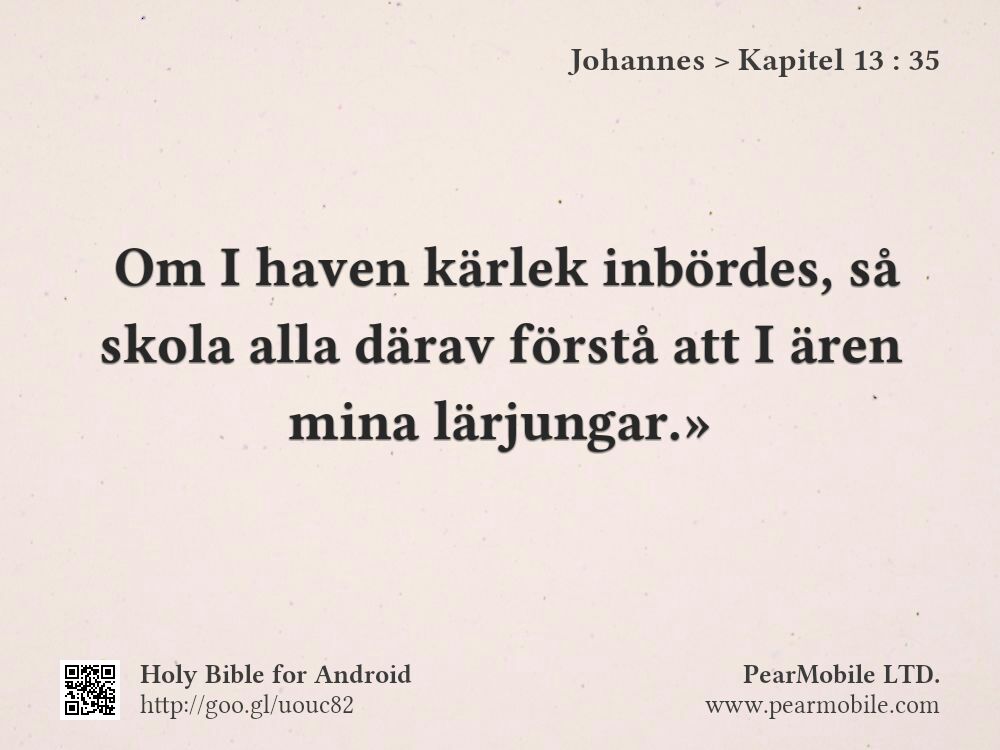 Johannes, Kapitel 13:35